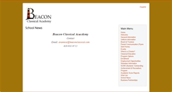 Desktop Screenshot of beaconclassical.com